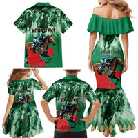 Personalized Belmont Horse Racing Family Matching Mermaid Dress and Hawaiian Shirt Run for the Carnations