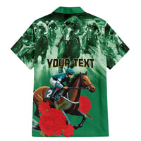 Personalized Belmont Horse Racing Family Matching Mermaid Dress and Hawaiian Shirt Run for the Carnations