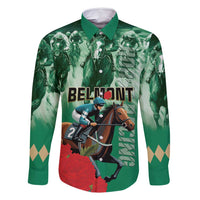 Personalized Belmont Horse Racing Family Matching Summer Maxi Dress and Hawaiian Shirt Run for the Carnations