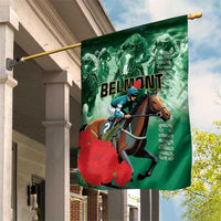 Belmont Horse Racing Garden Flag Run for the Carnations