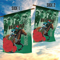 Belmont Horse Racing Garden Flag Run for the Carnations