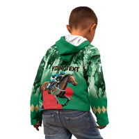 Personalized Belmont Horse Racing Kid Hoodie Run for the Carnations