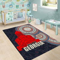 Georgia Independence Day Area Rug Holy Trinity Cathedral of Tbilisi - Wonder Print Shop