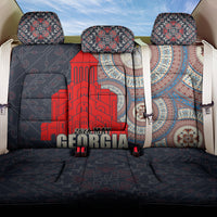 Georgia Independence Day Back Car Seat Cover Holy Trinity Cathedral of Tbilisi - Wonder Print Shop
