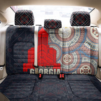 Georgia Independence Day Back Car Seat Cover Holy Trinity Cathedral of Tbilisi - Wonder Print Shop
