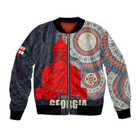 Georgia Independence Day Bomber Jacket Holy Trinity Cathedral of Tbilisi - Wonder Print Shop