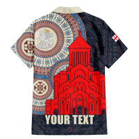 Georgia Independence Day Family Matching Mermaid Dress and Hawaiian Shirt Holy Trinity Cathedral of Tbilisi - Wonder Print Shop
