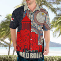 Georgia Independence Day Hawaiian Shirt Holy Trinity Cathedral of Tbilisi - Wonder Print Shop