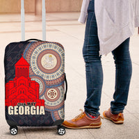 Georgia Independence Day Luggage Cover Holy Trinity Cathedral of Tbilisi - Wonder Print Shop