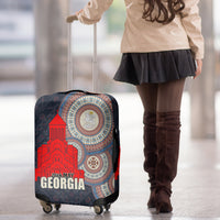 Georgia Independence Day Luggage Cover Holy Trinity Cathedral of Tbilisi - Wonder Print Shop
