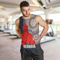 Georgia Independence Day Men Tank Top Holy Trinity Cathedral of Tbilisi - Wonder Print Shop