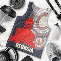 Georgia Independence Day Men Tank Top Holy Trinity Cathedral of Tbilisi - Wonder Print Shop
