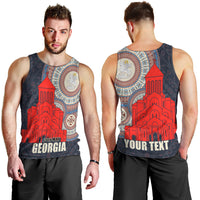 Georgia Independence Day Men Tank Top Holy Trinity Cathedral of Tbilisi - Wonder Print Shop