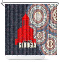 Georgia Independence Day Shower Curtain Holy Trinity Cathedral of Tbilisi