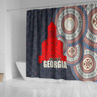 Georgia Independence Day Shower Curtain Holy Trinity Cathedral of Tbilisi