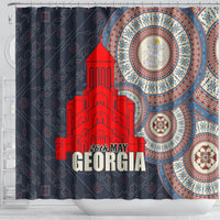 Georgia Independence Day Shower Curtain Holy Trinity Cathedral of Tbilisi
