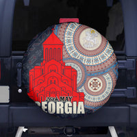 Georgia Independence Day Spare Tire Cover Holy Trinity Cathedral of Tbilisi - Wonder Print Shop
