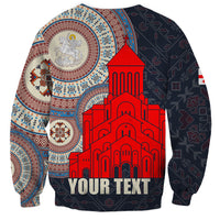 Georgia Independence Day Sweatshirt Holy Trinity Cathedral of Tbilisi - Wonder Print Shop