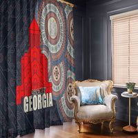 Georgia Independence Day Window Curtain Holy Trinity Cathedral of Tbilisi - Wonder Print Shop