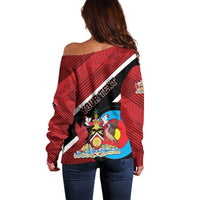 Personalized Trinidad and Tobago Archery Off Shoulder Sweater Archery On The Move