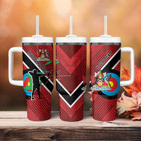 Personalized Trinidad and Tobago Archery Tumbler With Handle Archery On The Move