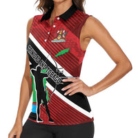 Personalized Trinidad and Tobago Archery Women Sleeveless Polo Shirt Archery On The Move