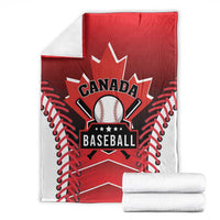 Canada Baseball Blanket Go Champion The Maple Leaf