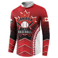 Custom Canada Baseball Button Sweatshirt Go Champion The Maple Leaf