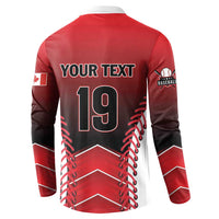 Custom Canada Baseball Button Sweatshirt Go Champion The Maple Leaf