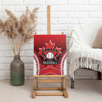 Canada Baseball Canvas Wall Art Go Champion The Maple Leaf