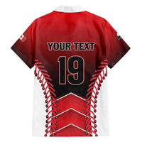 Custom Canada Baseball Family Matching Off Shoulder Short Dress and Hawaiian Shirt Go Champion The Maple Leaf