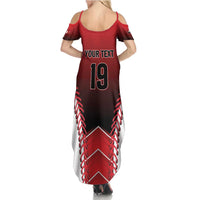 Custom Canada Baseball Family Matching Summer Maxi Dress and Hawaiian Shirt Go Champion The Maple Leaf