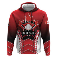 Custom Canada Baseball Hoodie Go Champion The Maple Leaf