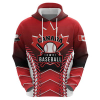 Custom Canada Baseball Hoodie Go Champion The Maple Leaf