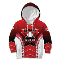 Custom Canada Baseball Kid Hoodie Go Champion The Maple Leaf