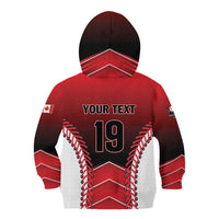 Custom Canada Baseball Kid Hoodie Go Champion The Maple Leaf