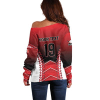 Custom Canada Baseball Off Shoulder Sweater Go Champion The Maple Leaf