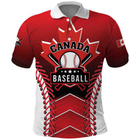 Custom Canada Baseball Polo Shirt Go Champion The Maple Leaf