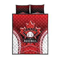Canada Baseball Quilt Bed Set Go Champion The Maple Leaf