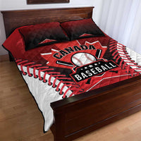 Canada Baseball Quilt Bed Set Go Champion The Maple Leaf