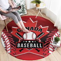 Canada Baseball Round Carpet Go Champion The Maple Leaf