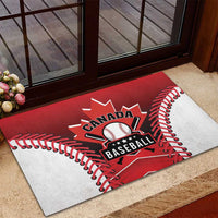 Canada Baseball Rubber Doormat Go Champion The Maple Leaf