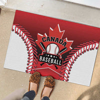 Canada Baseball Rubber Doormat Go Champion The Maple Leaf