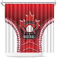 Canada Baseball Shower Curtain Go Champion The Maple Leaf