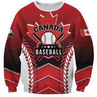 Custom Canada Baseball Sweatshirt Go Champion The Maple Leaf