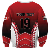 Custom Canada Baseball Sweatshirt Go Champion The Maple Leaf