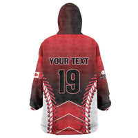 Custom Canada Baseball Wearable Blanket Hoodie Go Champion The Maple Leaf