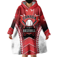 Custom Canada Baseball Wearable Blanket Hoodie Go Champion The Maple Leaf