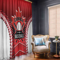 Canada Baseball Window Curtain Go Champion The Maple Leaf