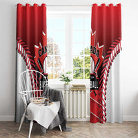 Canada Baseball Window Curtain Go Champion The Maple Leaf